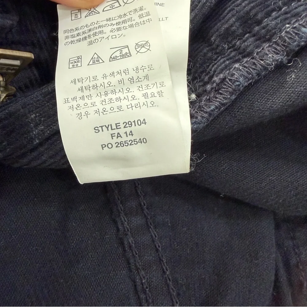 J. Crew Men's Dark blue Corduroy Pants